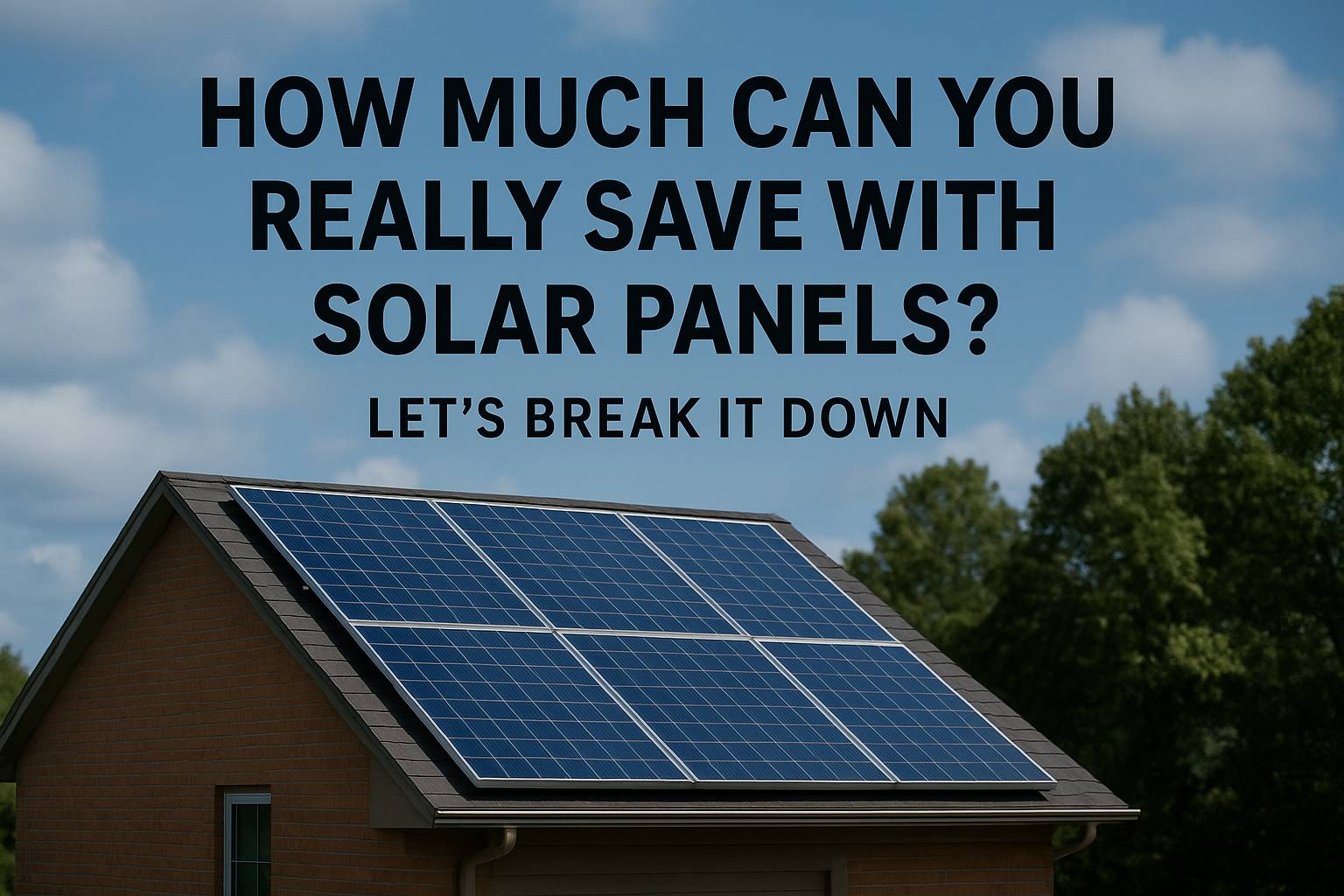  How Much Can You Really Save with Solar Panels? Let’s Break It Down