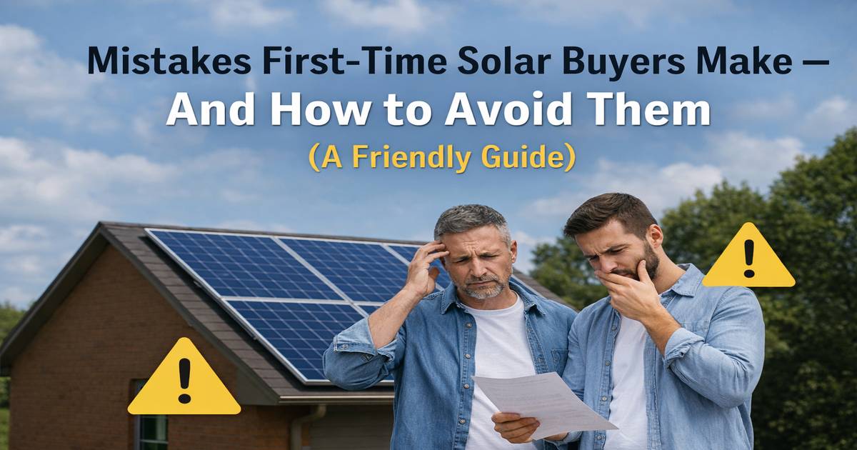 Mistakes First-Time Solar Buyers Make — And How to Avoid Them (A Friendly Guide)